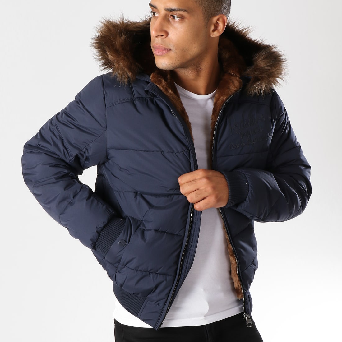 doudoune redskins marron